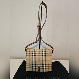 Burberry Vintage Haymarket Shoulder Bag With COA And Dustbag